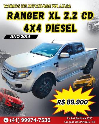FORD RANGER 2.2 XL 4X4 CD 16V DIESEL 4P MANUAL